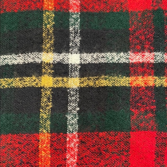 J.Jill Tartan Plaid Scarf Red/Green//Navy/Green/White - Picture 2 of 5